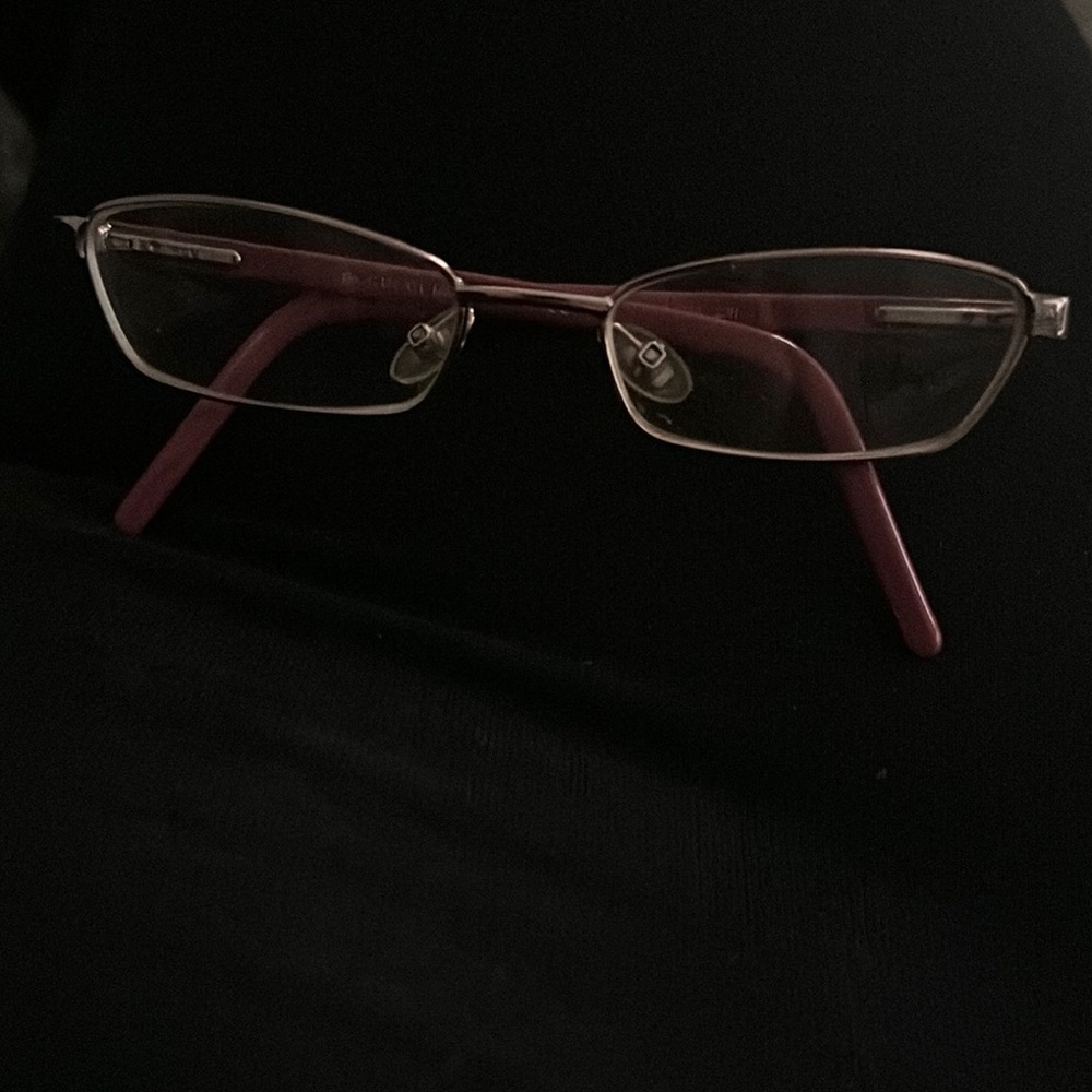 Stylish Pink and Silver Eyeglasses